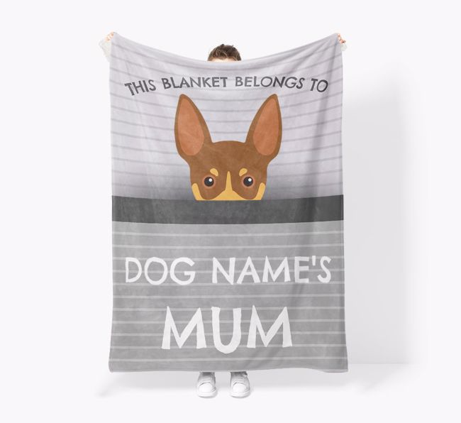 'This Blanket Belongs To...' - Personalised {breedFullName} Blanket: Premium Sherpa Fleece